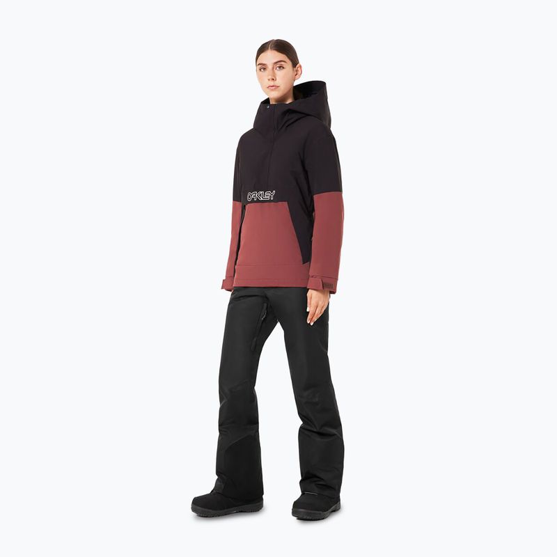 Kurtka snowboardowa damska Oakley WMNS TNP TBT Isulated Anorak blakout/grenache 2