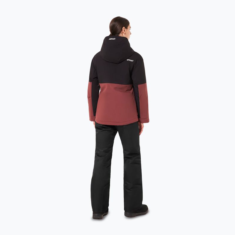 Kurtka snowboardowa damska Oakley WMNS TNP TBT Isulated Anorak blakout/grenache 3