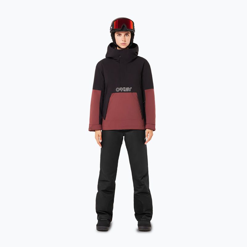 Kurtka snowboardowa damska Oakley WMNS TNP TBT Isulated Anorak blakout/grenache 4