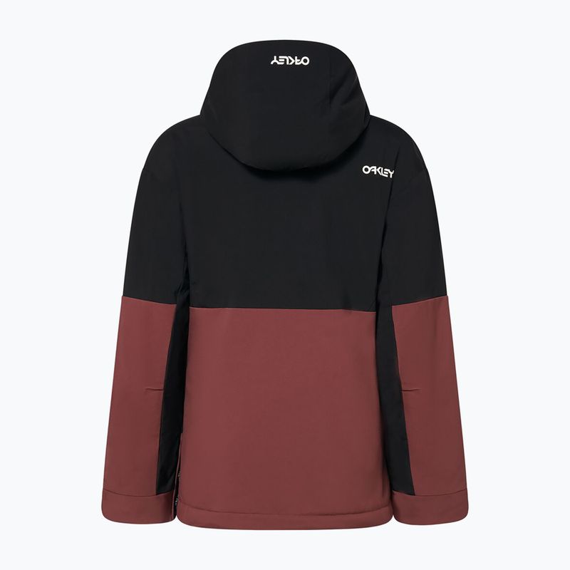 Kurtka snowboardowa damska Oakley WMNS TNP TBT Isulated Anorak blakout/grenache 12