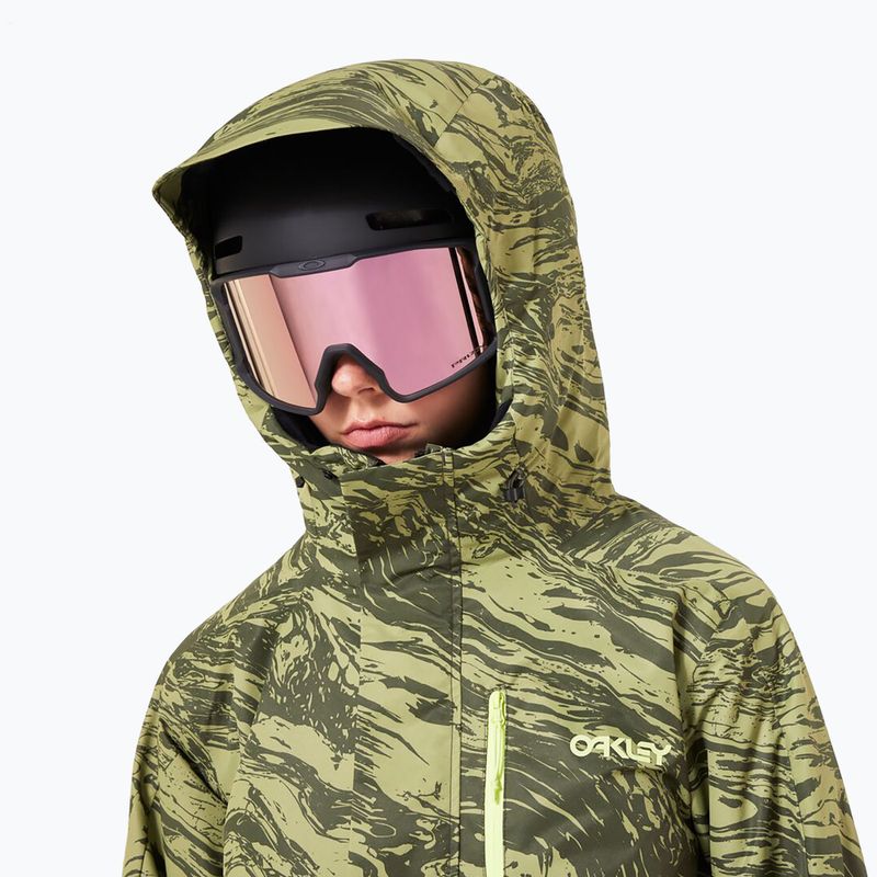 Kurtka snowboardowa damska Oakley TNP TBT Insulated duality swirl dbl green 11