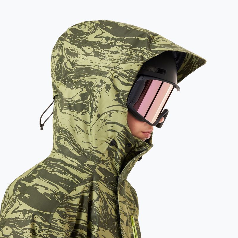 Kurtka snowboardowa damska Oakley TNP TBT Insulated duality swirl dbl green 12