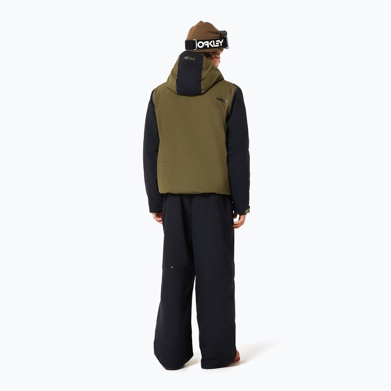 Kurtka snowboardowa męska Oakley TNP TBT Isulated Anorak army green 2