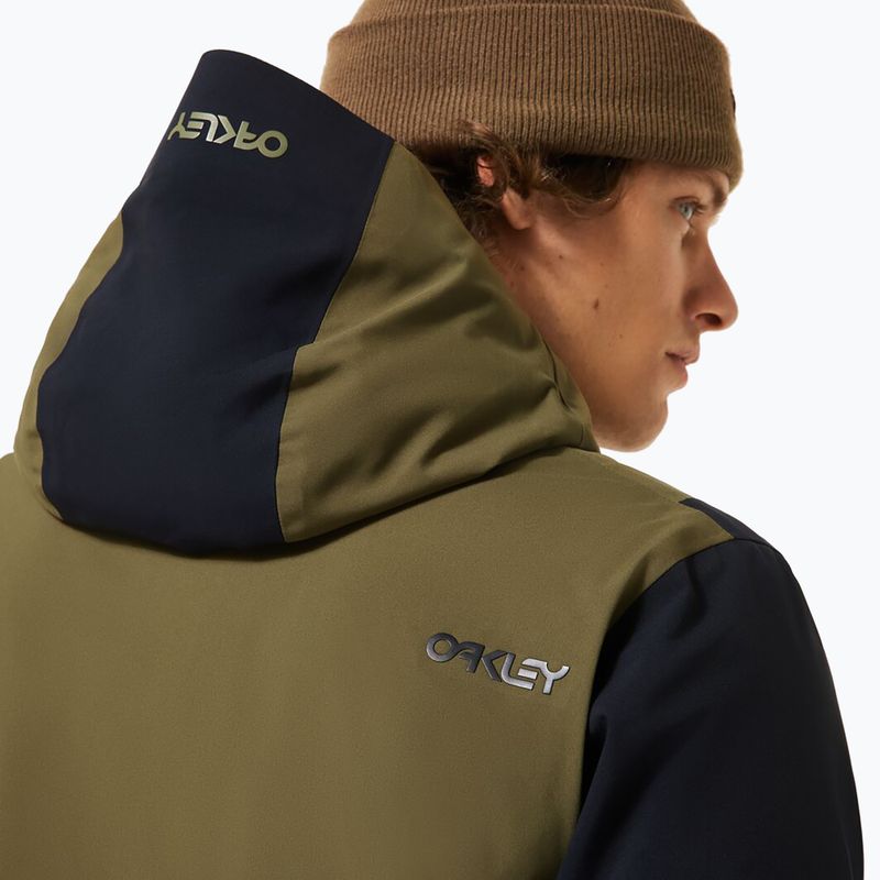 Kurtka snowboardowa męska Oakley TNP TBT Isulated Anorak army green 5