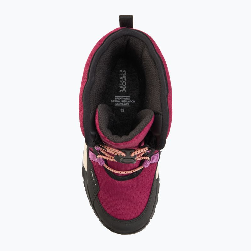 Śniegowce juniorskie Geox Trekkyup ABX dark raspberry/black 5