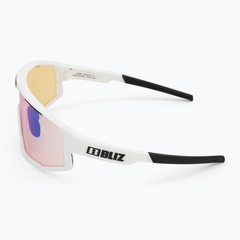 Okulary przeciwsłoneczne Bliz Fusion Nano Optics Nordic Light matt white/ coral/ orange w blue multi 5