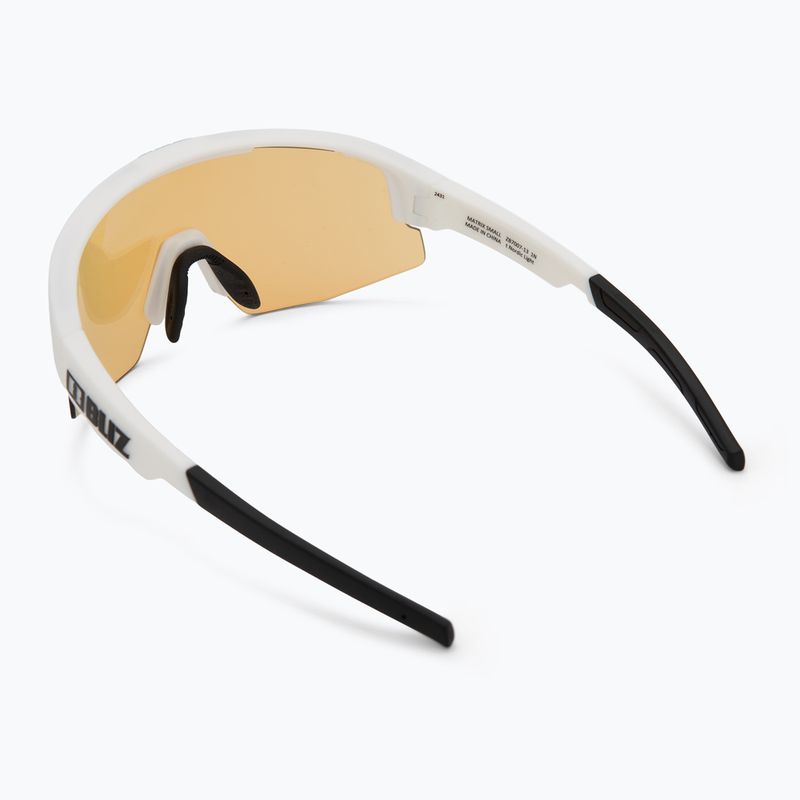 Okulary przeciwsłoneczne Bliz Matrix Small Nano Optics Nordic Light matt white/coral/orange blue 2