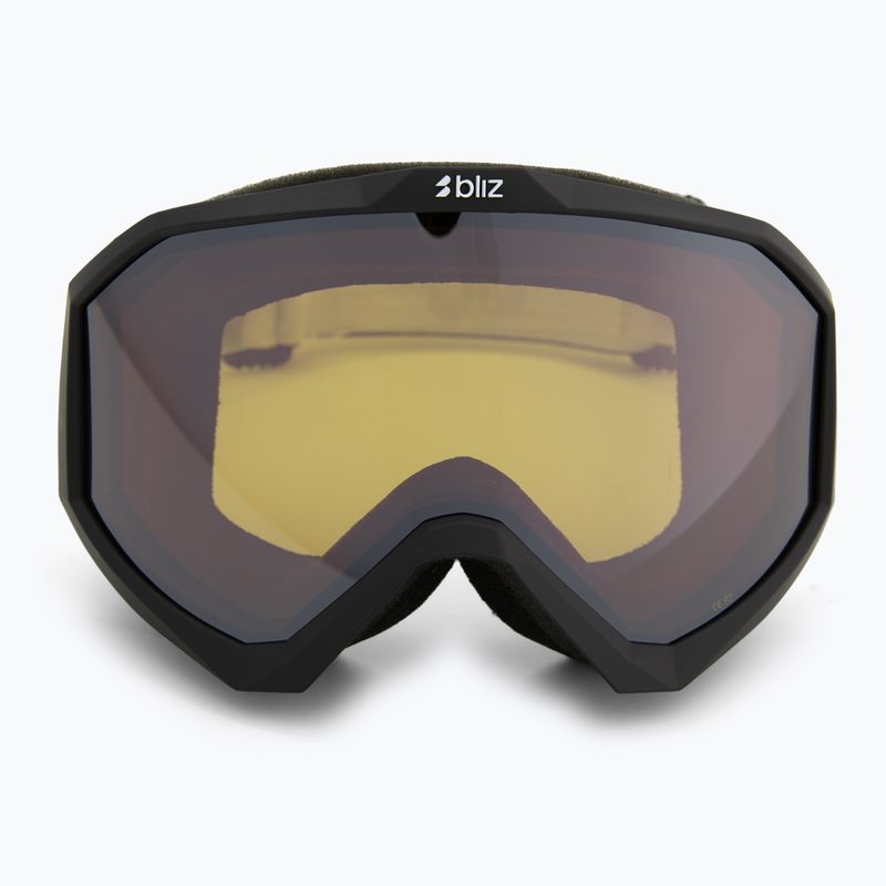 Gogle narciarskie Bliz Liner matte black/orange/silver mirror 2