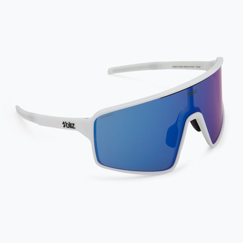 Okulary przeciwsłoneczne Bliz P001S matte white/grey blue mirror
