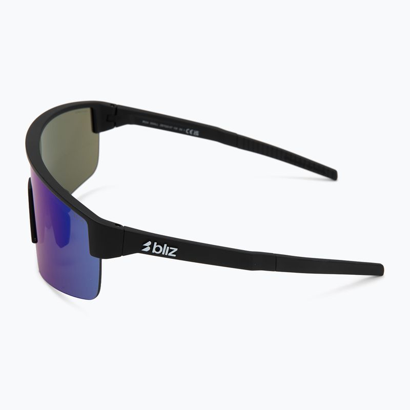 Okulary przeciwsłoneczne Bliz P004 Small matte black/grey blue mirror 4