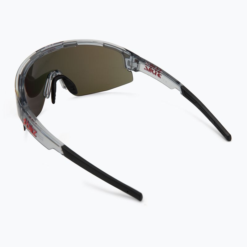 Okulary przeciwsłoneczne Bliz Matrix transparent dark grey/brown red multi 2
