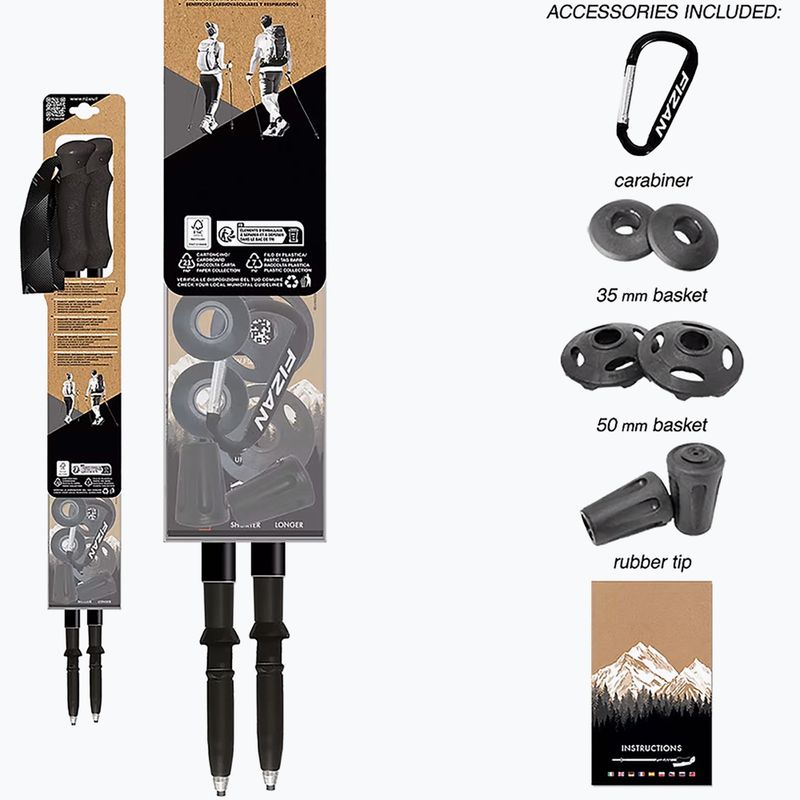 Kije trekkingowe Fizan Compact grey 12