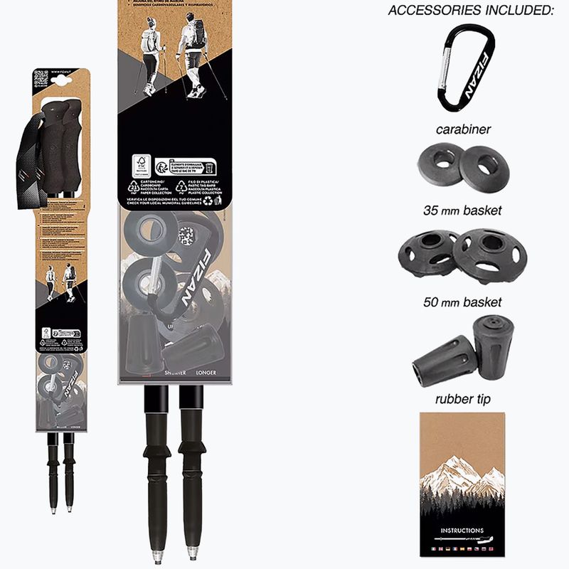 Kije trekkingowe Fizan Compact beige 10