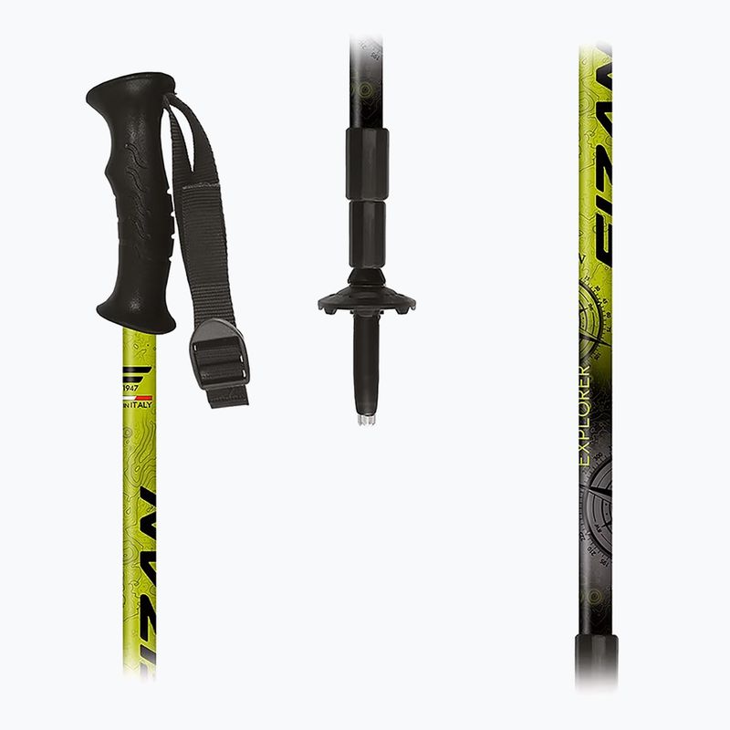 Kije trekkingowe Fizan Explorer lime/gray 9