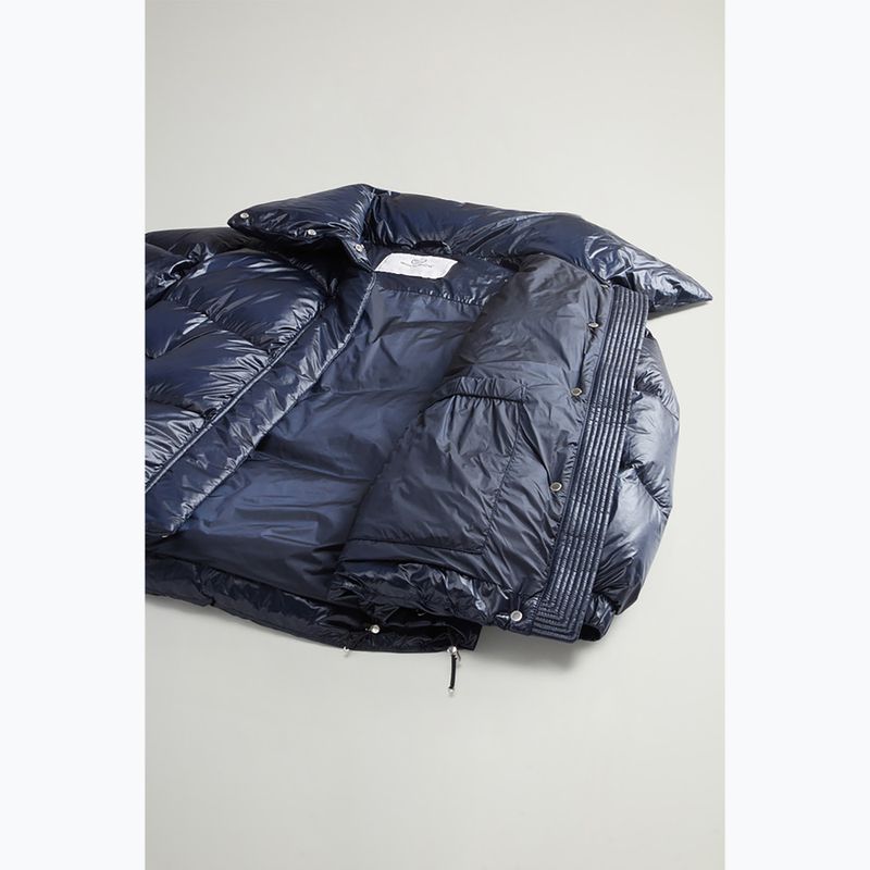 Kurtka damska Woolrich Aliquippa Puffer melton blue 4