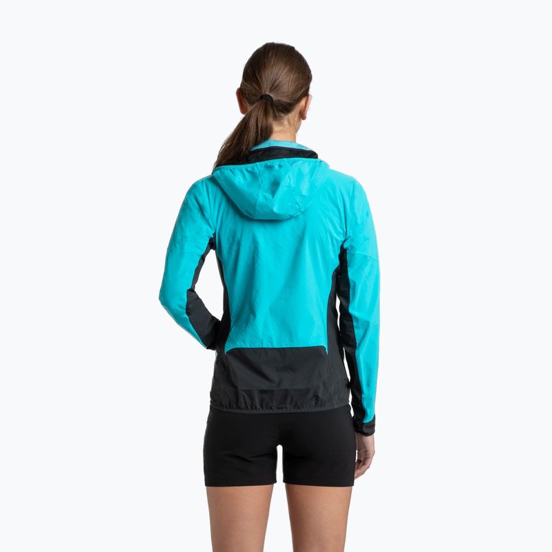 Kurtka przeciwwiatrowa damska Montura Rise Octa Hooded turquoise/antracite 2
