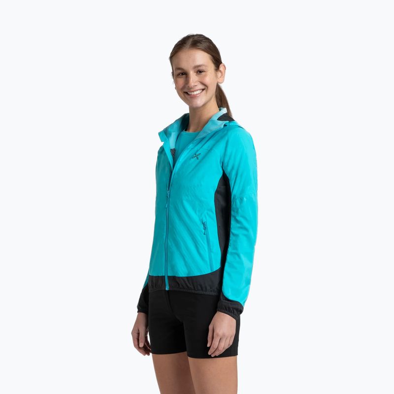 Kurtka przeciwwiatrowa damska Montura Rise Octa Hooded turquoise/antracite 3