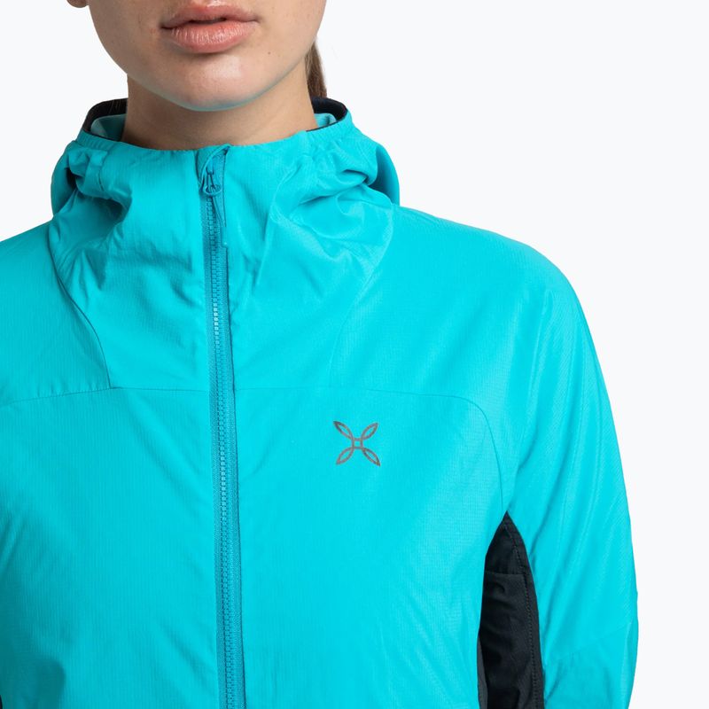 Kurtka przeciwwiatrowa damska Montura Rise Octa Hooded turquoise/antracite 4