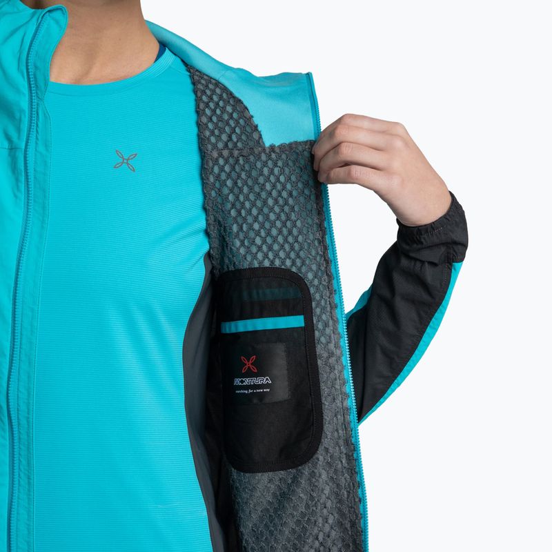 Kurtka przeciwwiatrowa damska Montura Rise Octa Hooded turquoise/antracite 6