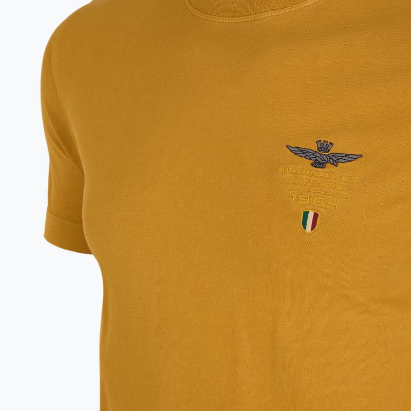 Koszulka męska Aeronautica Militare 251TS2377J633 golden spice washed 3