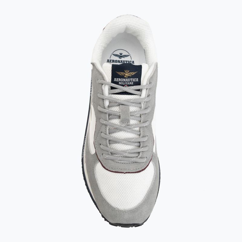 Buty męskie Aeronautica Militare SC0320UPL00313 off white/blu scuro 5