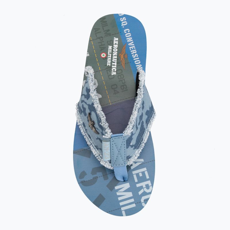 Japonki męskie Aeronautica Militare SC0310UCT03593 camouflage blu 5