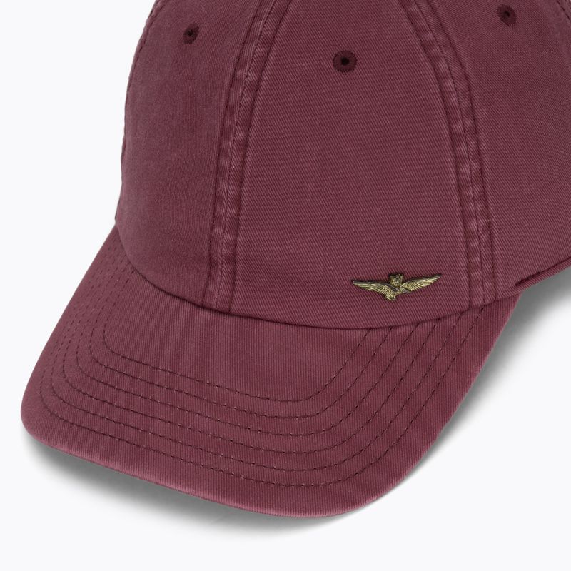 Czapka z daszkiem męska Aeronautica Militare HA1244UCT02476 maroon 3