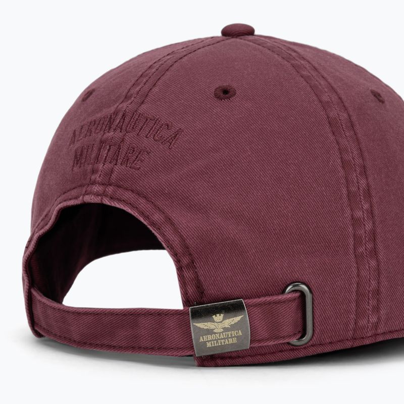 Czapka z daszkiem męska Aeronautica Militare HA1244UCT02476 maroon 4