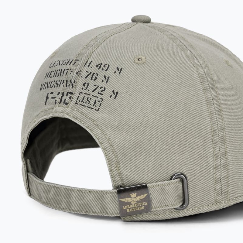 Czapka z daszkiem męska Aeronautica Militare HA1252UCT02476 dried sage 4