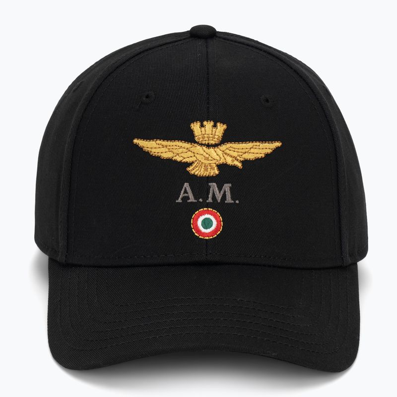 Czapka z daszkiem męska Aeronautica Militare HA1100UCT02848 jet black 2