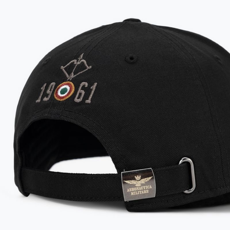 Czapka z daszkiem męska Aeronautica Militare HA1104UCT02 jet black 4