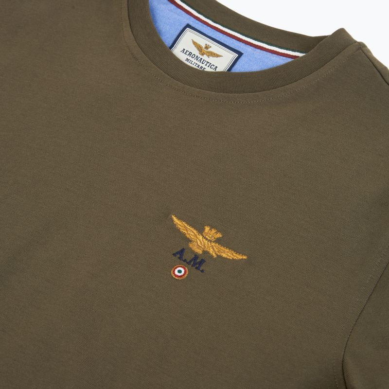 Koszulka męska Aeronautica Militare TS1580UJ00372 verde scuro 3