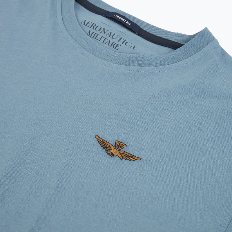 Koszulka męska Aeronautica Militare TS2535UJ00641 dusty blue 3