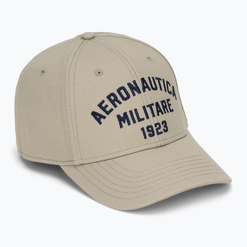 Czapka z daszkiem męska Aeronautica Militare HA1104UCT02 taupe beige