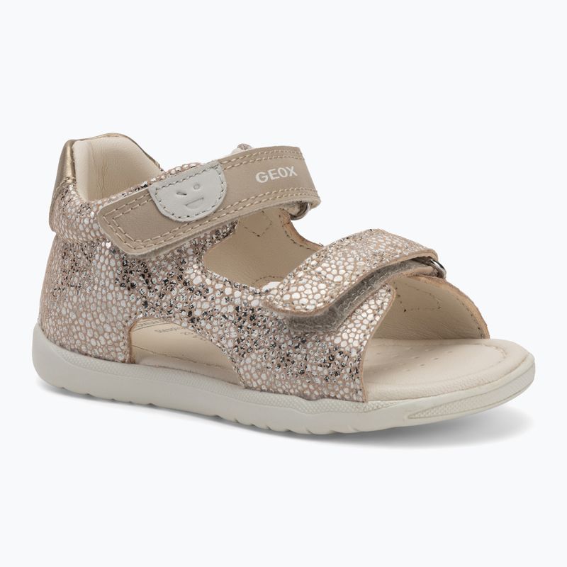 Sandały dziecięce Geox Macchia white/gold