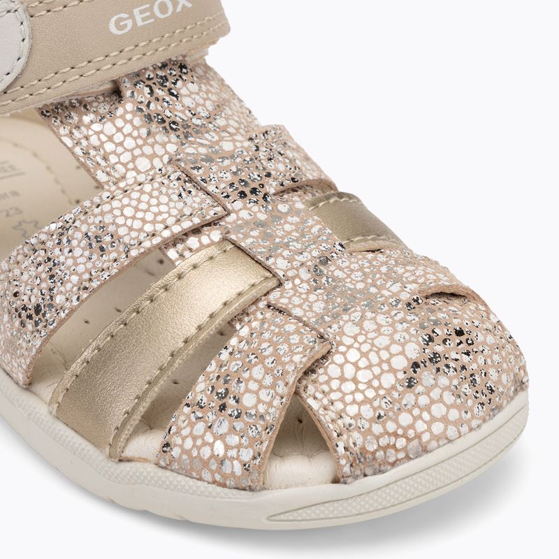 Sandały dziecięce Geox Macchia white/gold 7