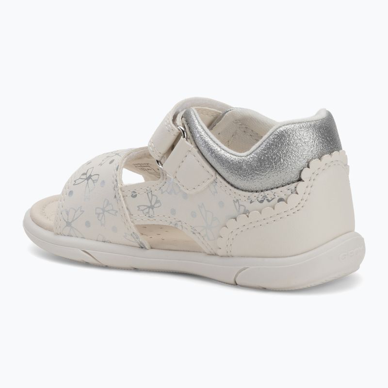 Sandały dziecięce Geox Zapito white/silver 3