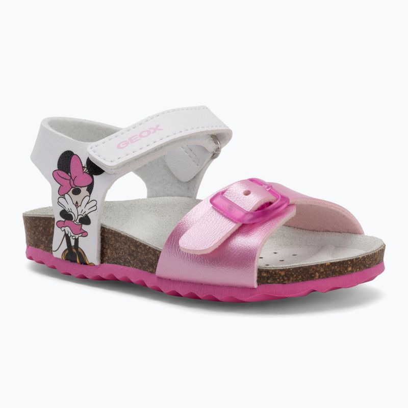 Sandały dziecięce Geox Chalki white/pink