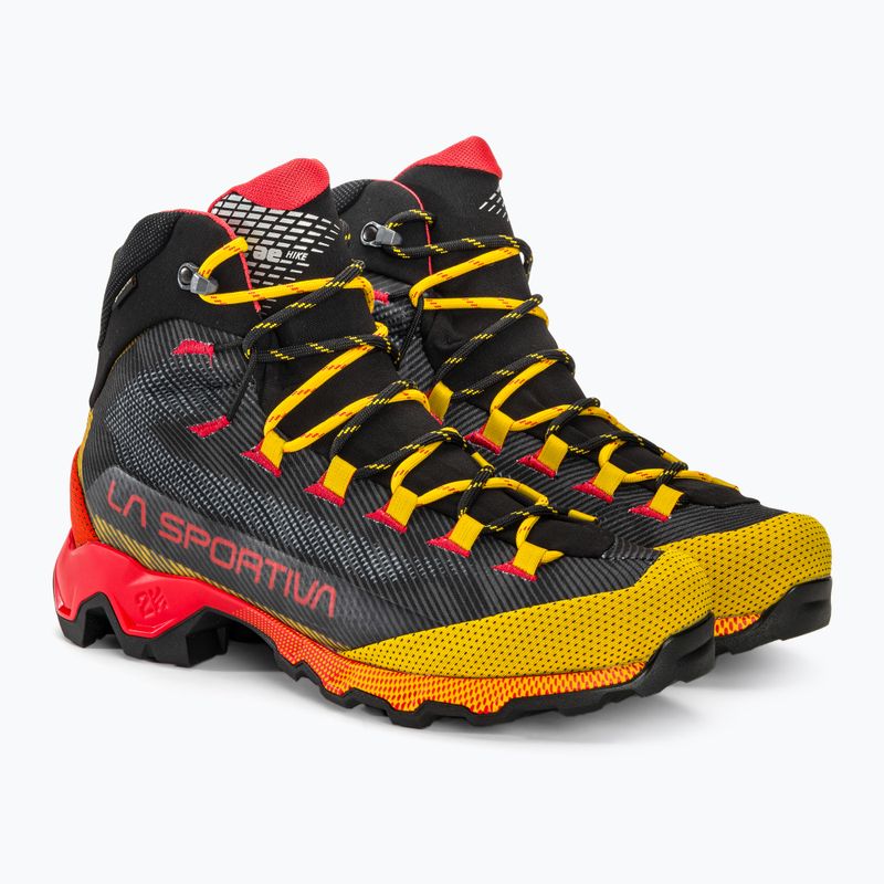 Buty trekkingowe męskie La Sportiva Aequilibrium Hike GTX S24 carbon/ yellow 4