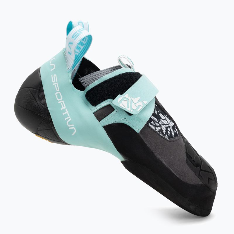 Buty wspinaczkowe damskie La Sportiva Skwama Vegan carbon/turquoise 2