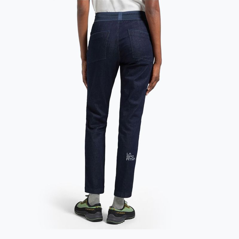 Spodnie wspinaczkowe damskie La Sportiva Cave Jeans denim/night sky 2