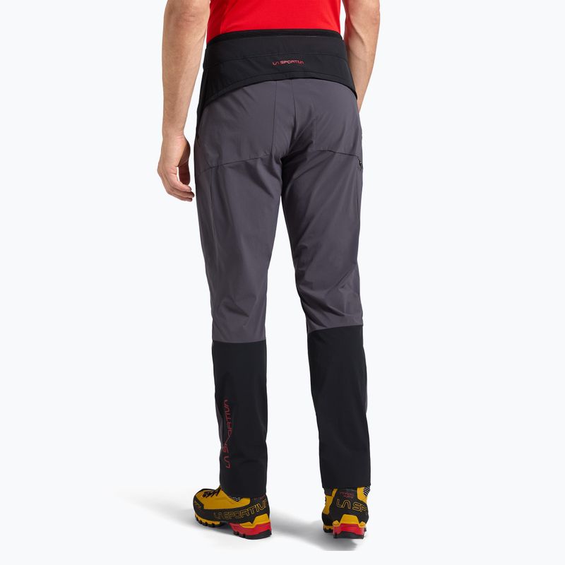 Spodnie trekkingowe męskie La Sportiva Monument onyx/mountain red 2
