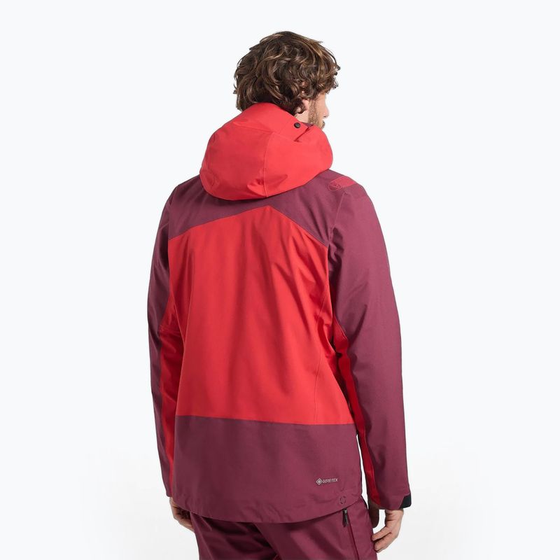 Kurtka przeciwdeszczowa męska La Sportiva Alpine Guide GTX Perfomance mountain red/redwood 2