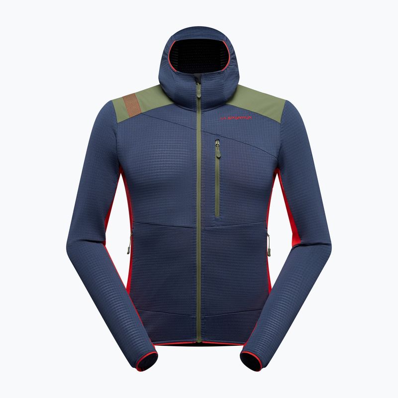 Bluza polarowa męska La Sportiva Aequilibrium Thermal Hoody night sky/mountain red 3