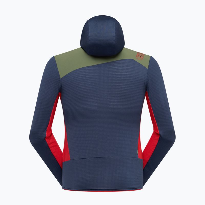 Bluza polarowa męska La Sportiva Aequilibrium Thermal Hoody night sky/mountain red 4