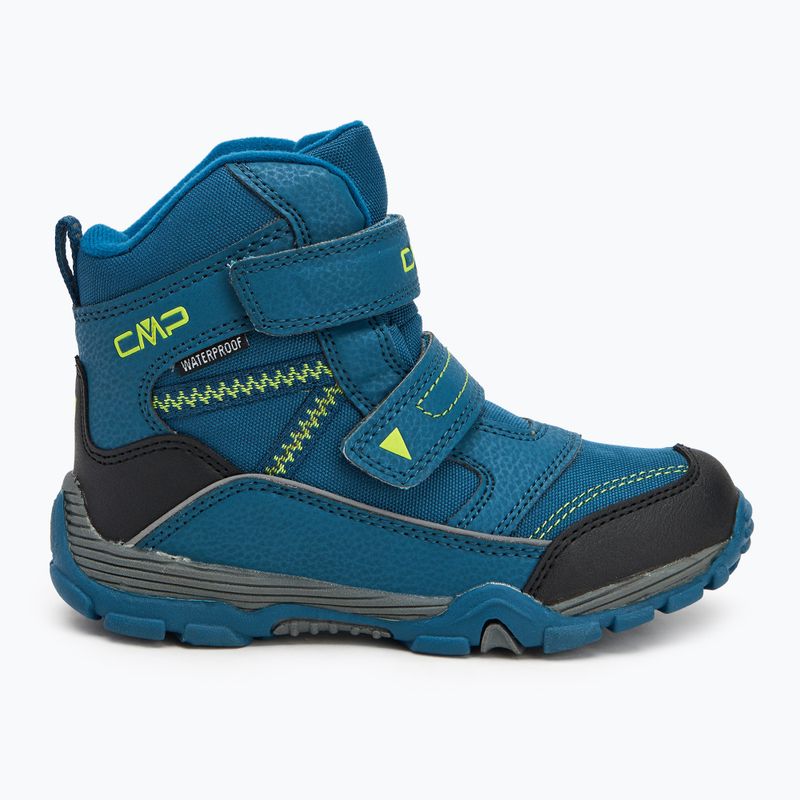Śniegowce dziecięce CMP Pyry Snowboots petrol/yellow fluo 2