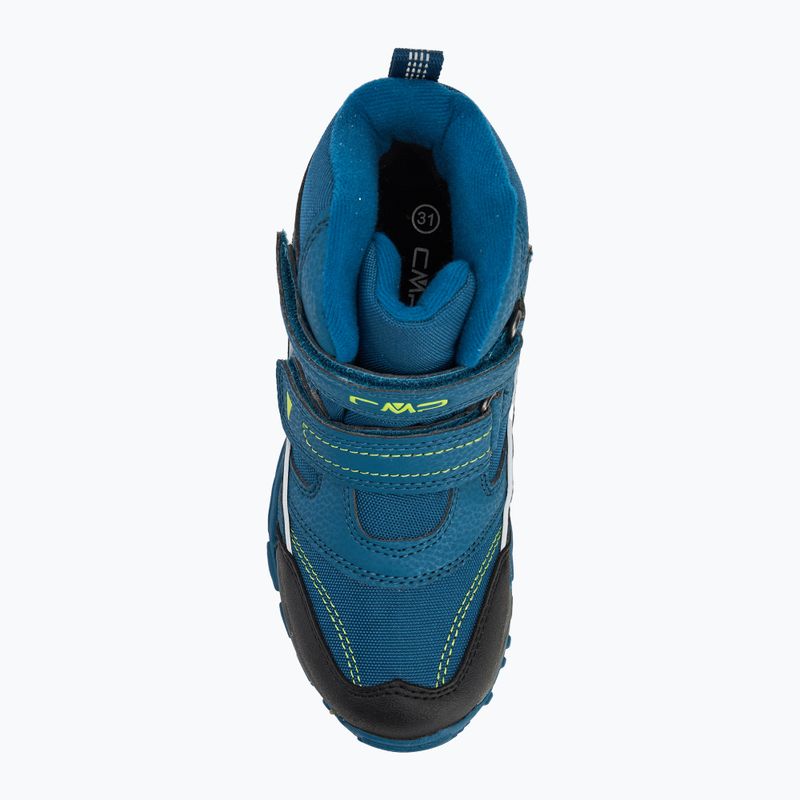 Śniegowce dziecięce CMP Pyry Snowboots petrol/yellow fluo 5