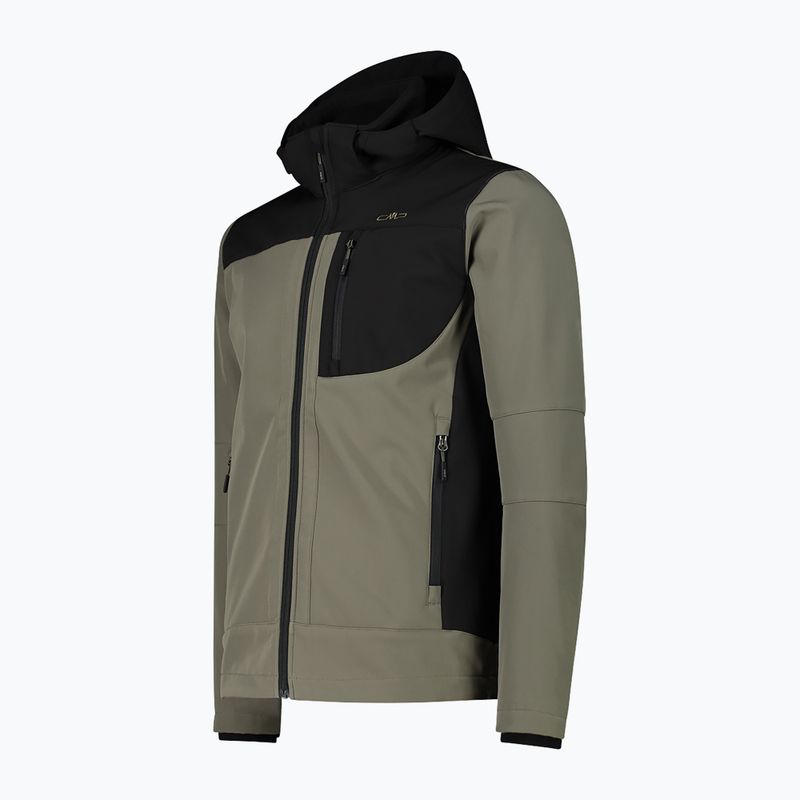 Kurtka softshell męska CMP 3A01787N olive/nero 3