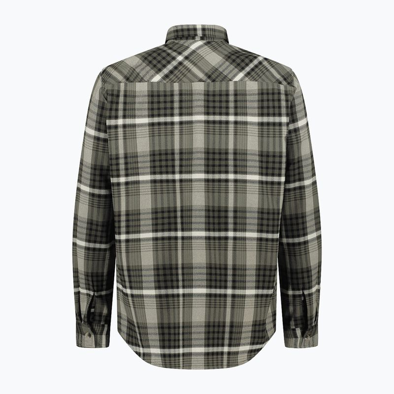 Koszula męska CMP 34S2717 olive/nero/bianco 2