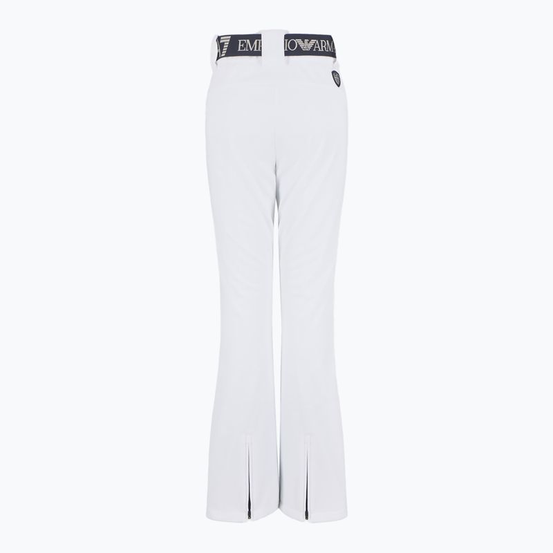 Spodnie narciarskie damskie EA7 Emporio Armani Ski Kitzbuhel High Waisted Softshell white 7